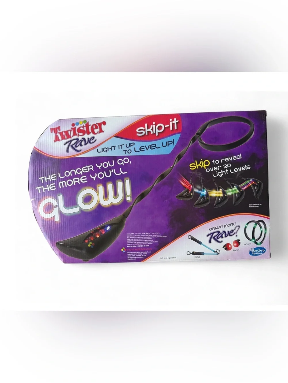 New In Box Twister Rave Skip It Light Up Toy Y2K 90s Nostalgia Hasbro Games